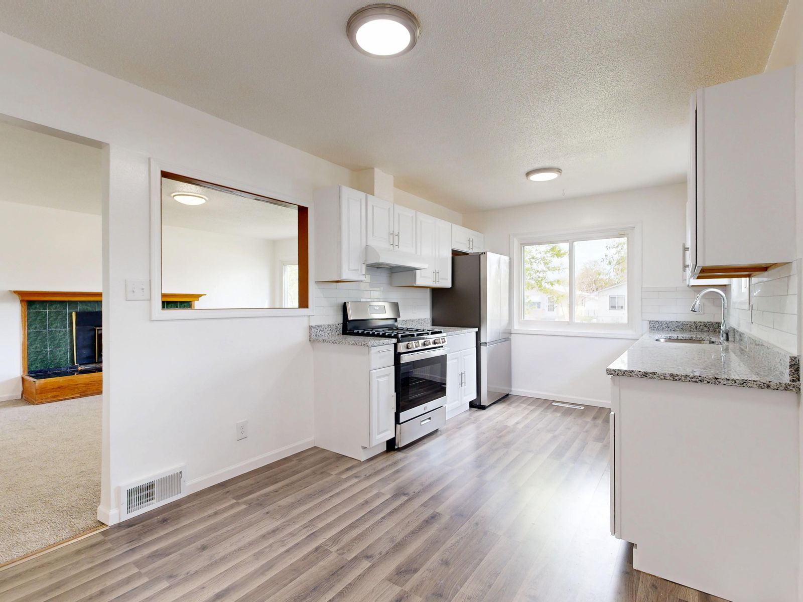 Modern remodeled kitchen interior